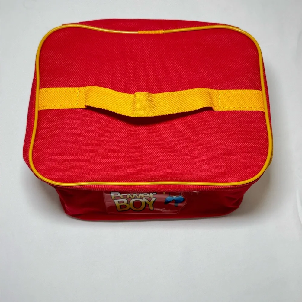 Stanhome Canvas Travel Kit Bag Kids’ toiletry bag red & yellow zipper and strap